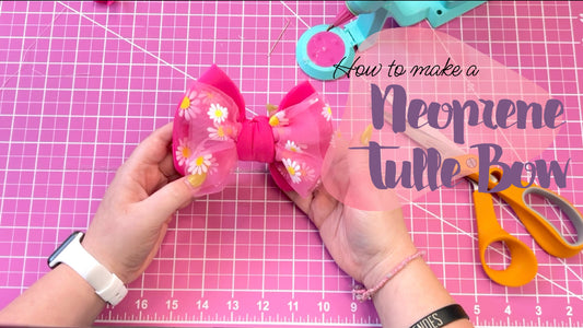 Neoprene Tulle Bow DIY