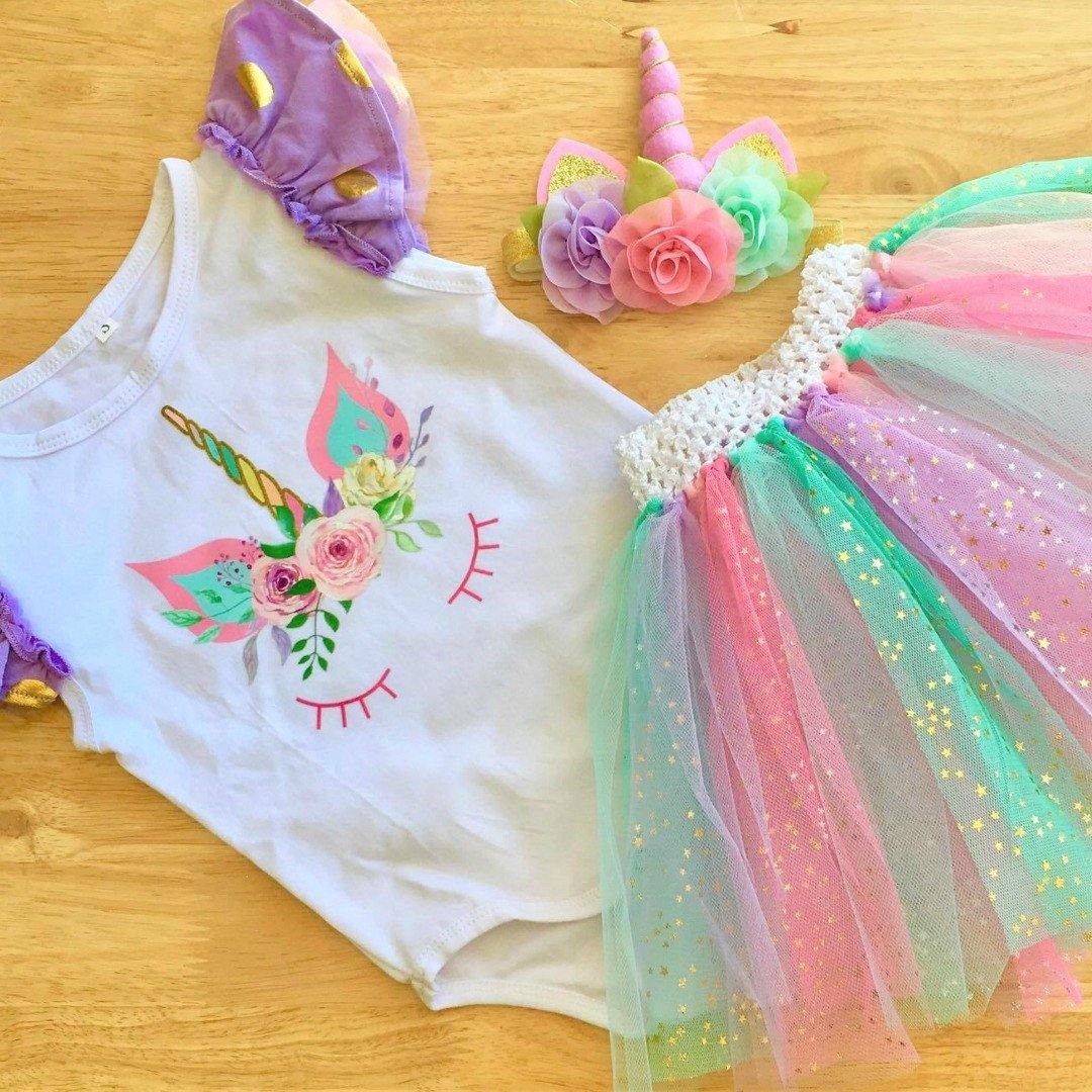 Unicorn Shirt and No SEW Tulle Tutu Tutorial - Pretty in Pink Supply