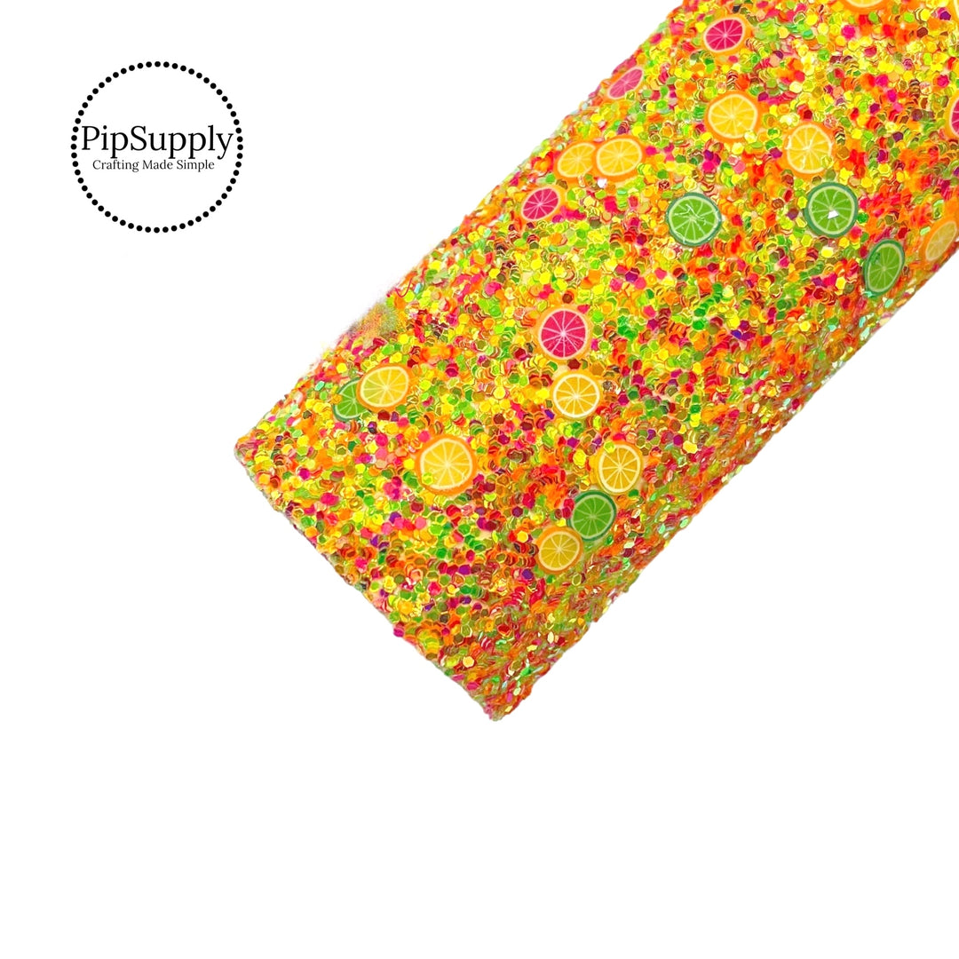 Citrus Paradise Chunky Glitter Sheet