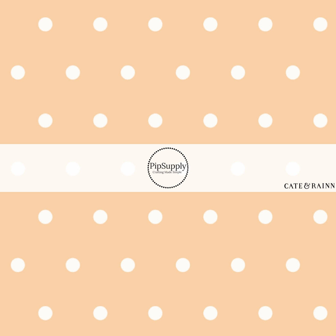 Farm and Meadow Polka Dots Fabric By The Yard