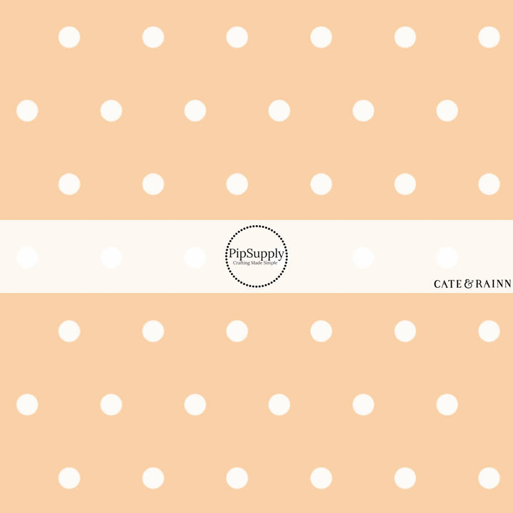 Farm and Meadow Polka Dots Fabric By The Yard