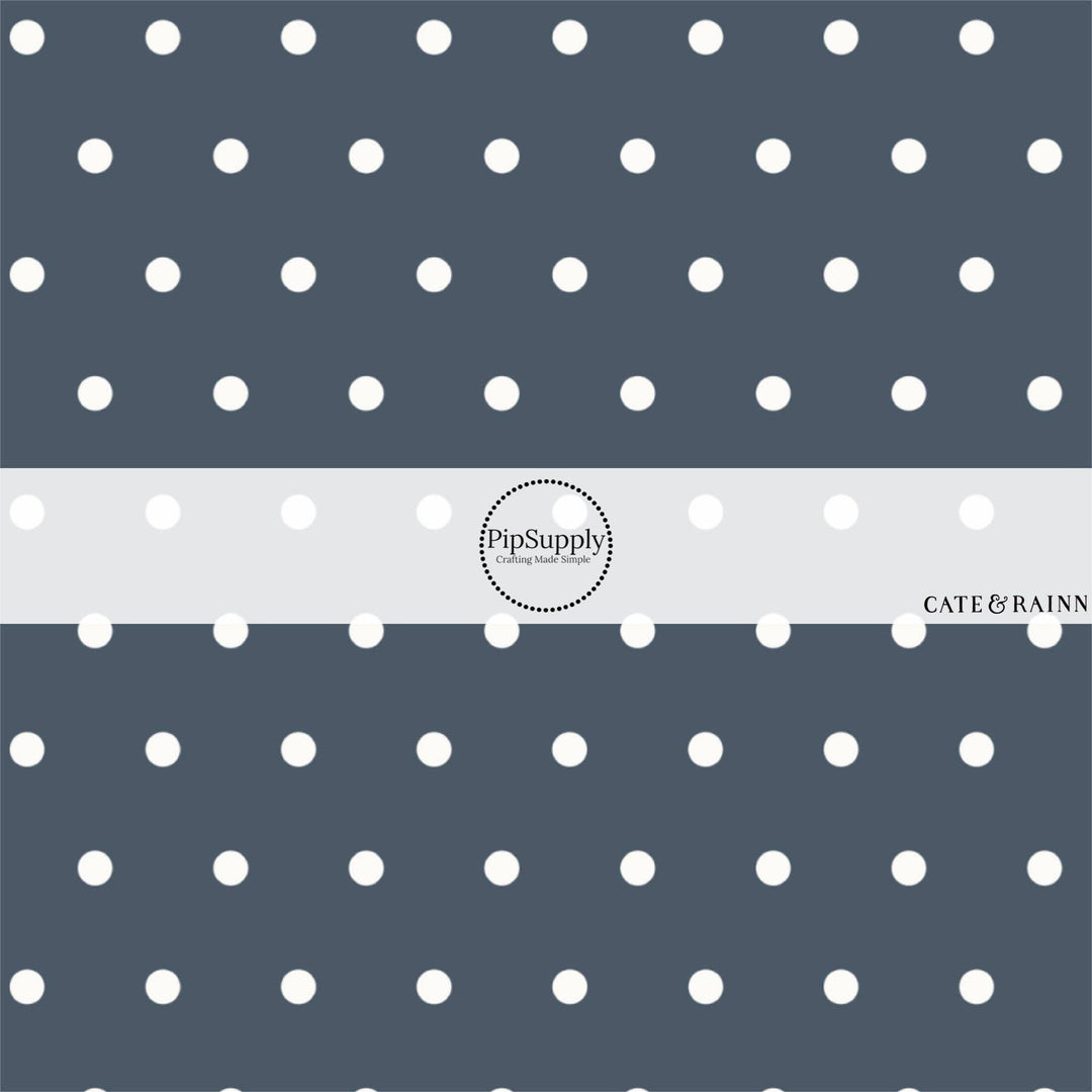 Farm and Meadow Polka Dots Fabric By The Yard