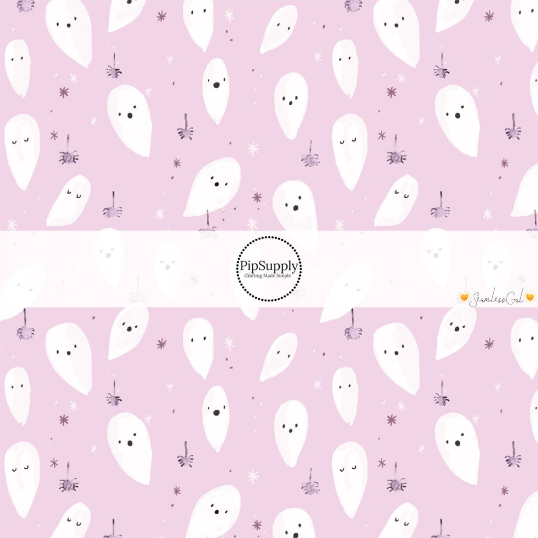 Boo to You Lilac Fabric By The Yard
