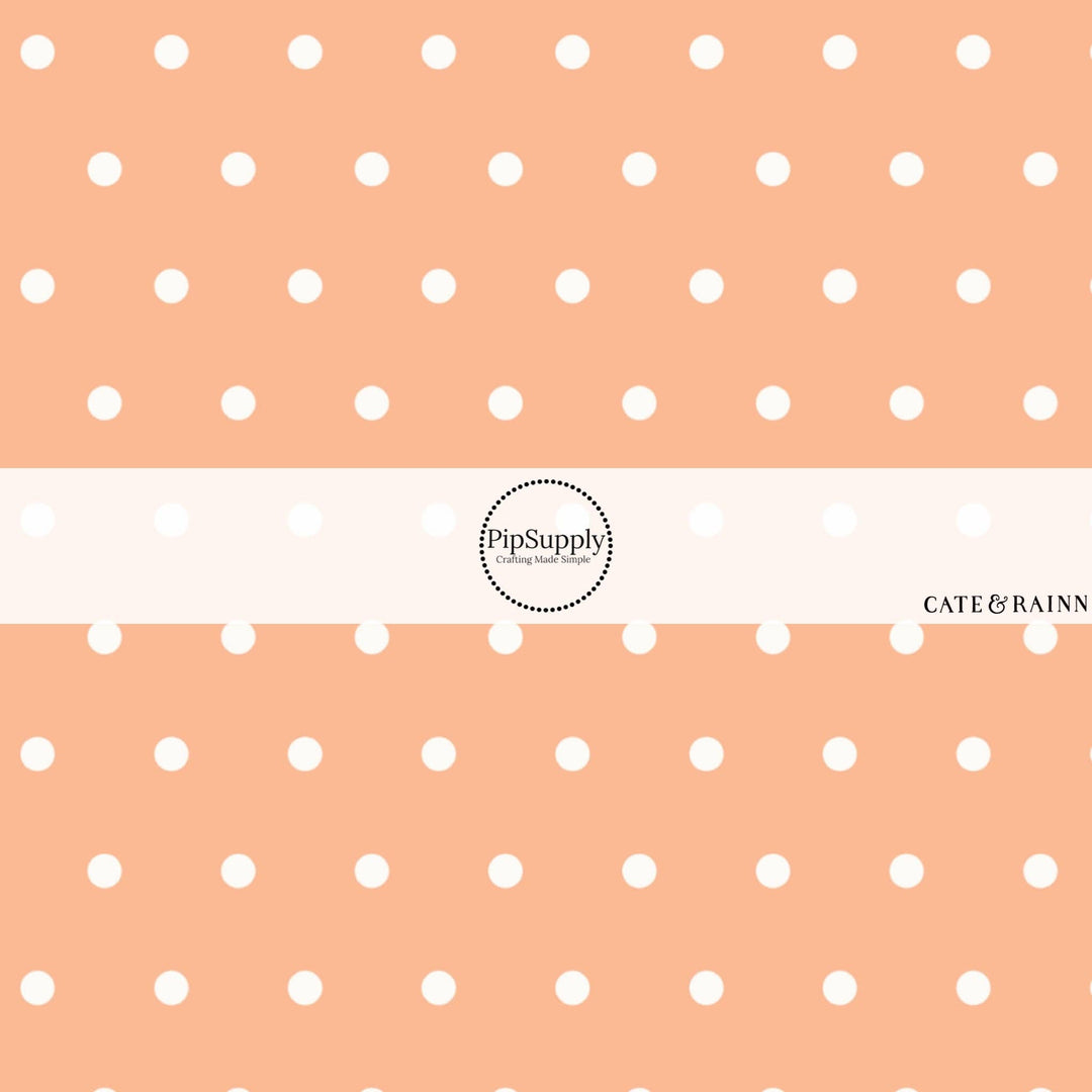 Farm and Meadow Polka Dots Fabric By The Yard