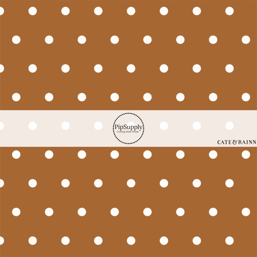 Farm and Meadow Polka Dots Fabric By The Yard