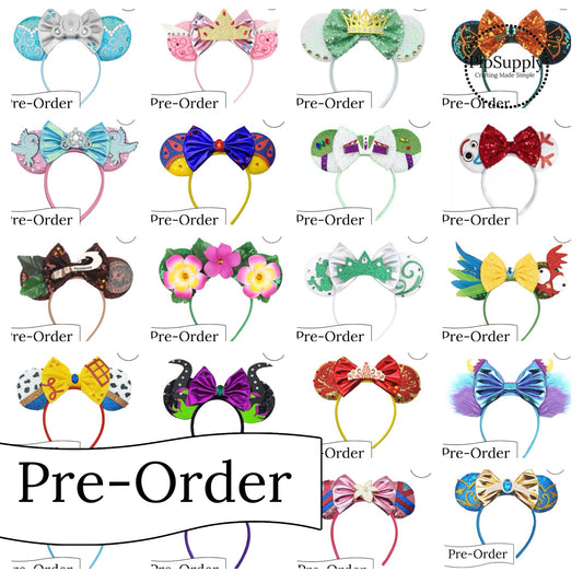 PRE-ORDER Mouse Ear Headbands (estimated to ship the week of June 17th)