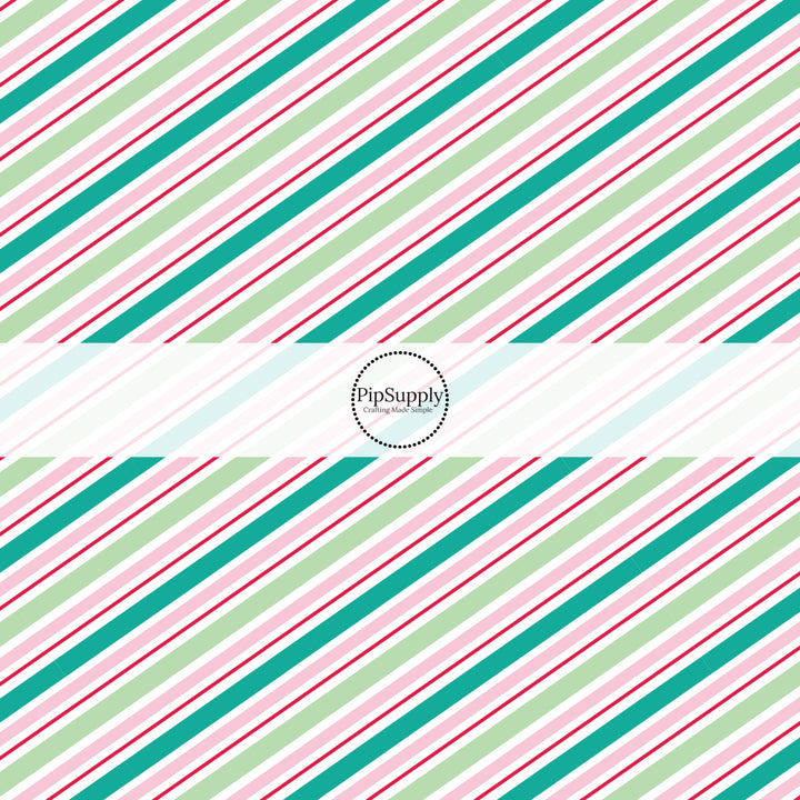 christmas multi stripes