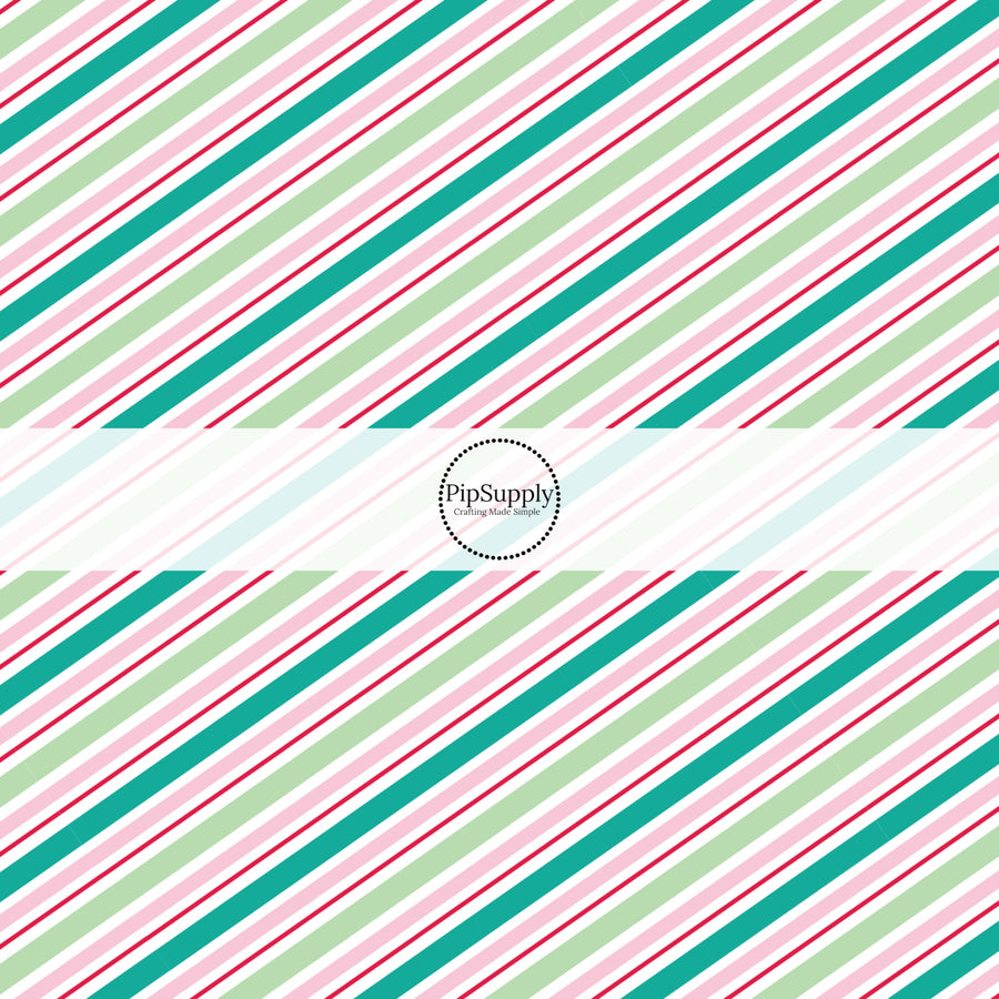 christmas multi stripes