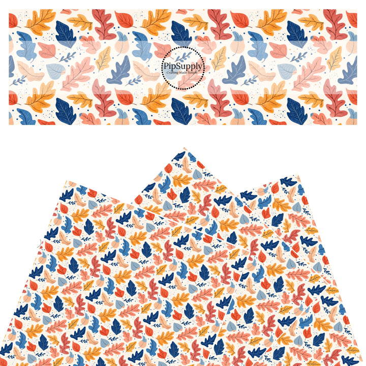 Chilly Falling Leaves Faux Leather