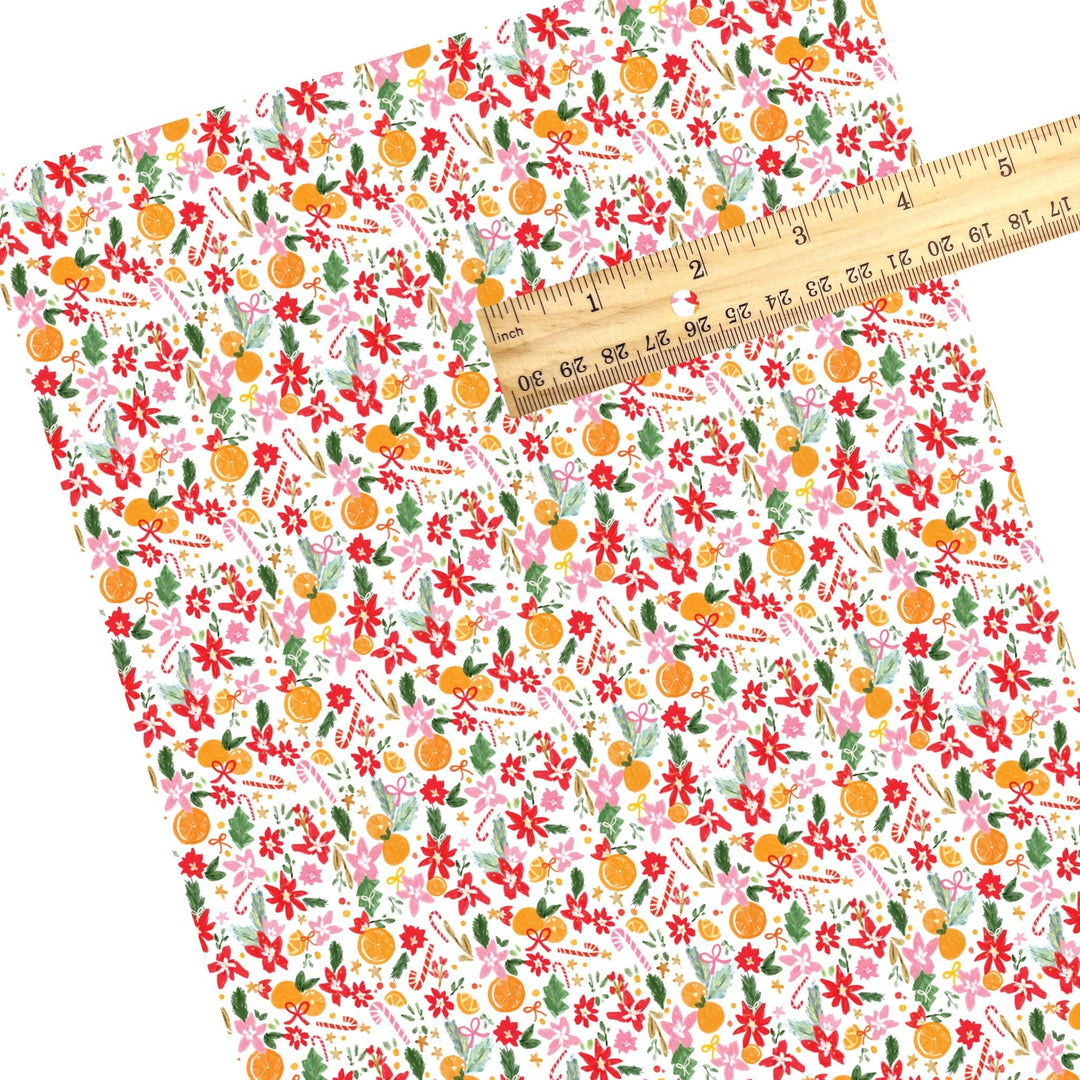 Christmas Simmer Faux Leather Sheets