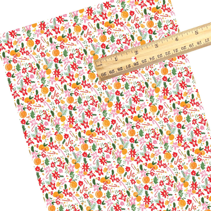 Christmas Simmer Faux Leather Sheets