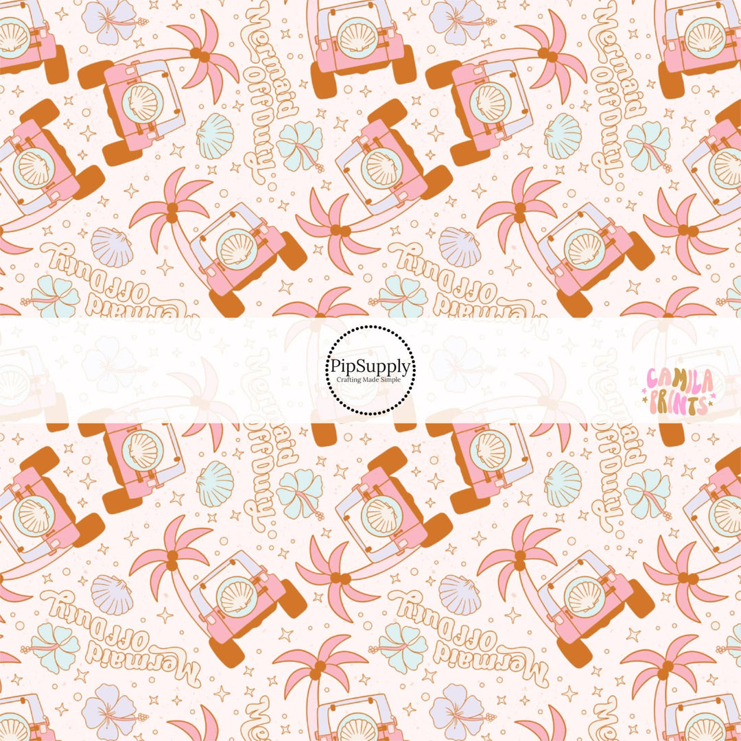 Beach Bound Mermaid Off Duty Fabric By The Yard