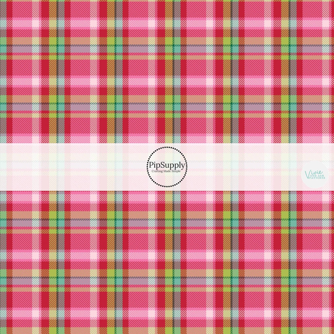 Christmas Tartan Fabric By The Yard