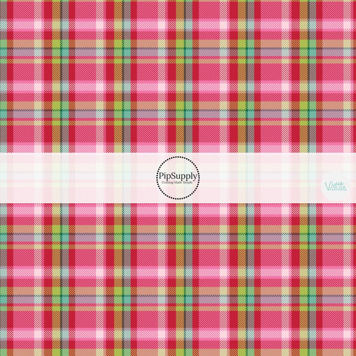 Christmas Tartan Fabric By The Yard