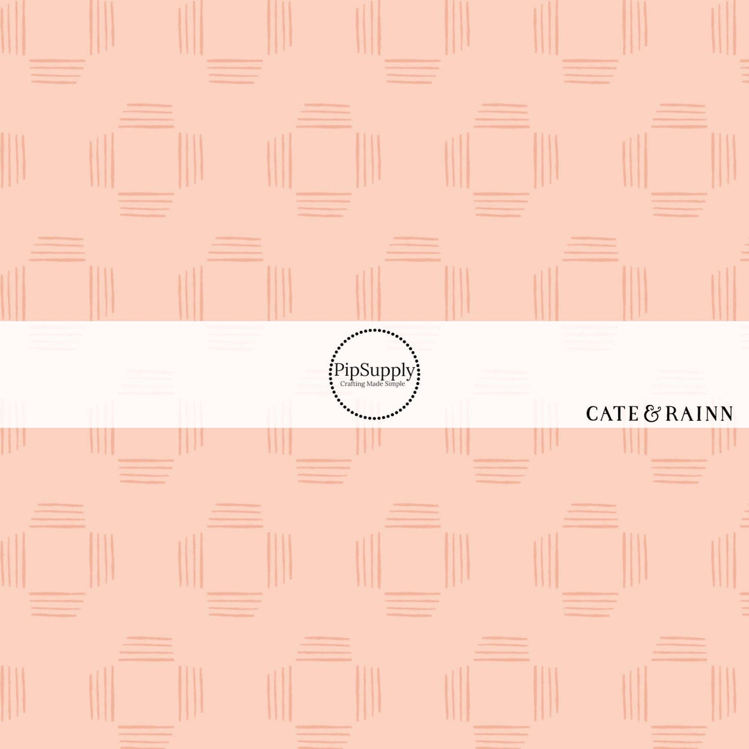 Blush Squares Fabric By The Yard