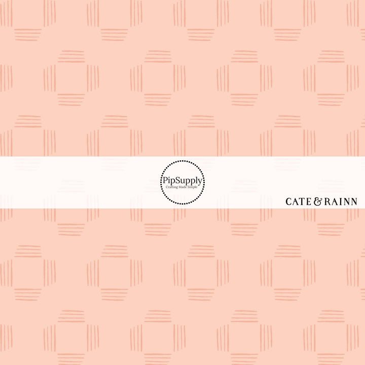 Blush Squares Fabric By The Yard