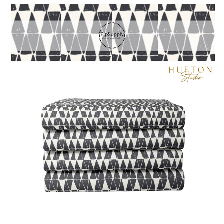 Charcoal Tree Tops Fabric By The Yard