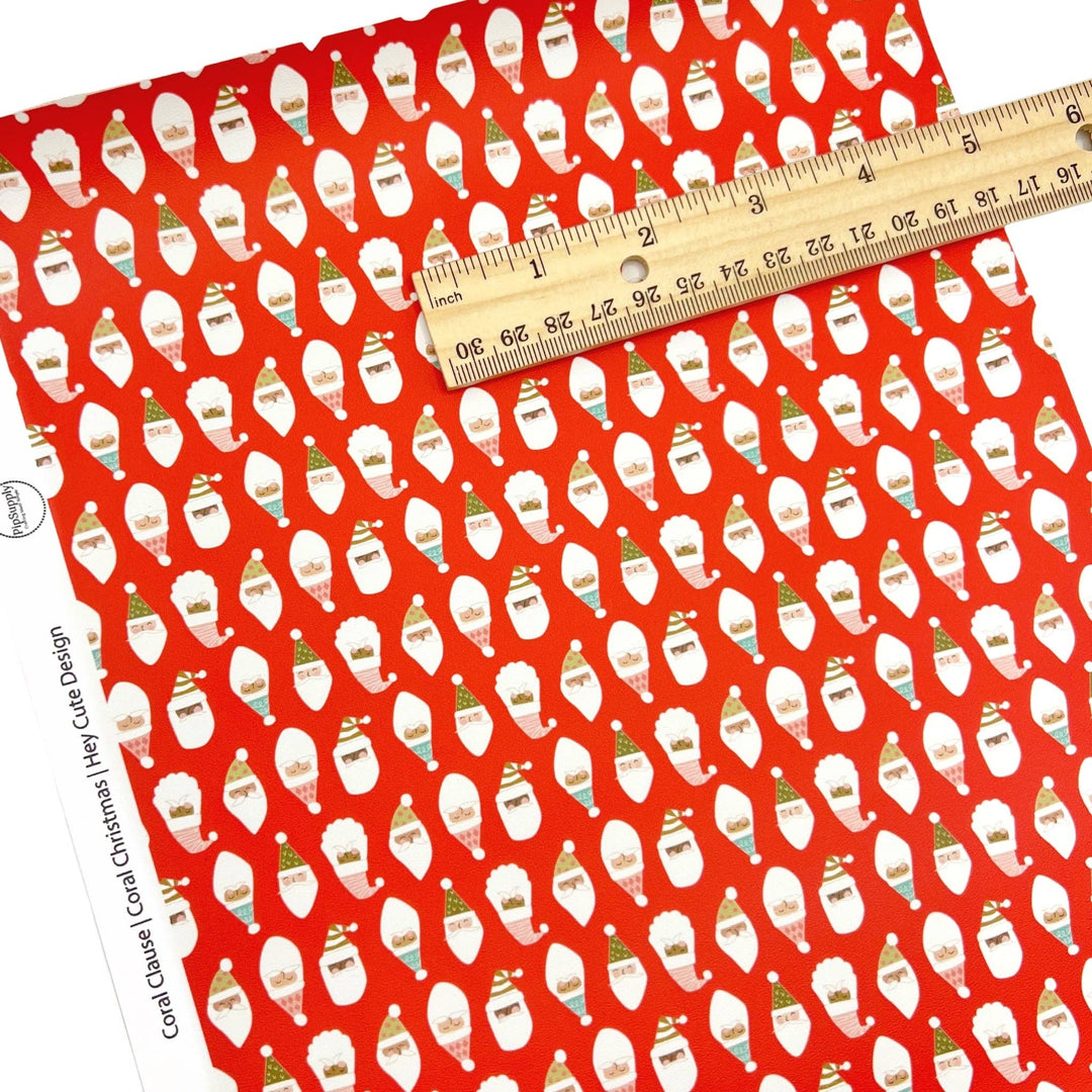 Coral Christmas | Hey Cute | Faux Leather