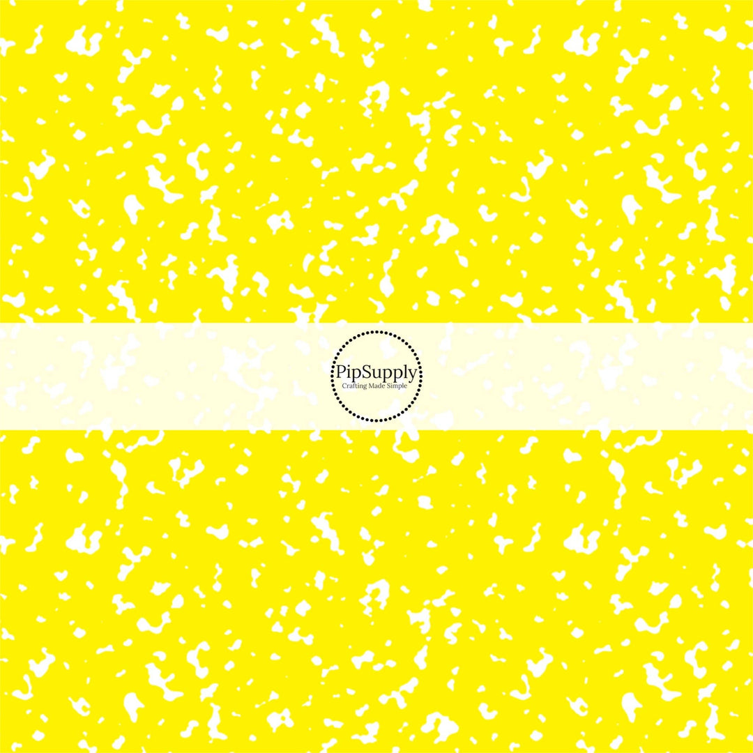 Bright Yellow Composition Fabric By The Yard