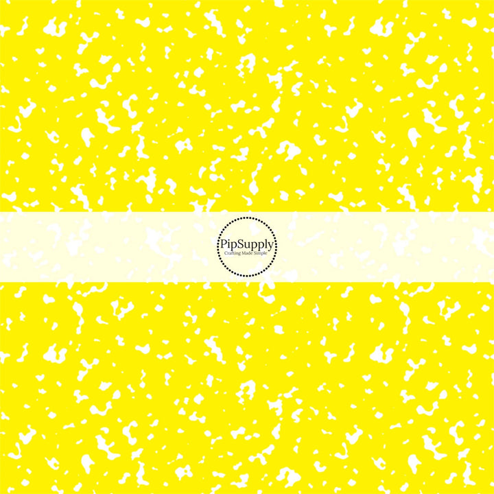 Bright Yellow Composition Fabric By The Yard