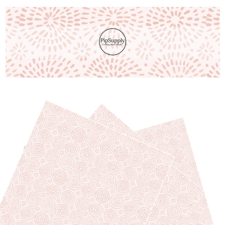 Bohemian Circles Cream Faux Leather Sheets