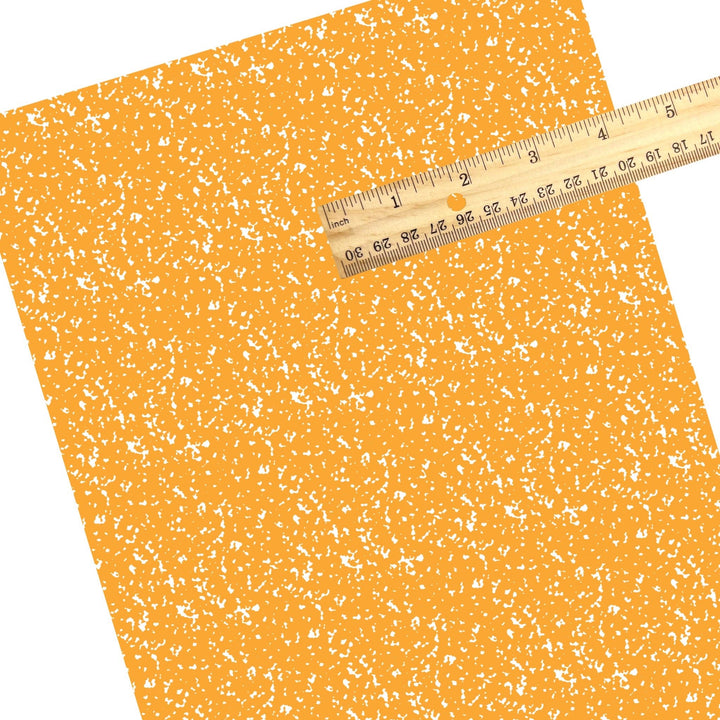Bright Orange Composition Faux Leather Sheets