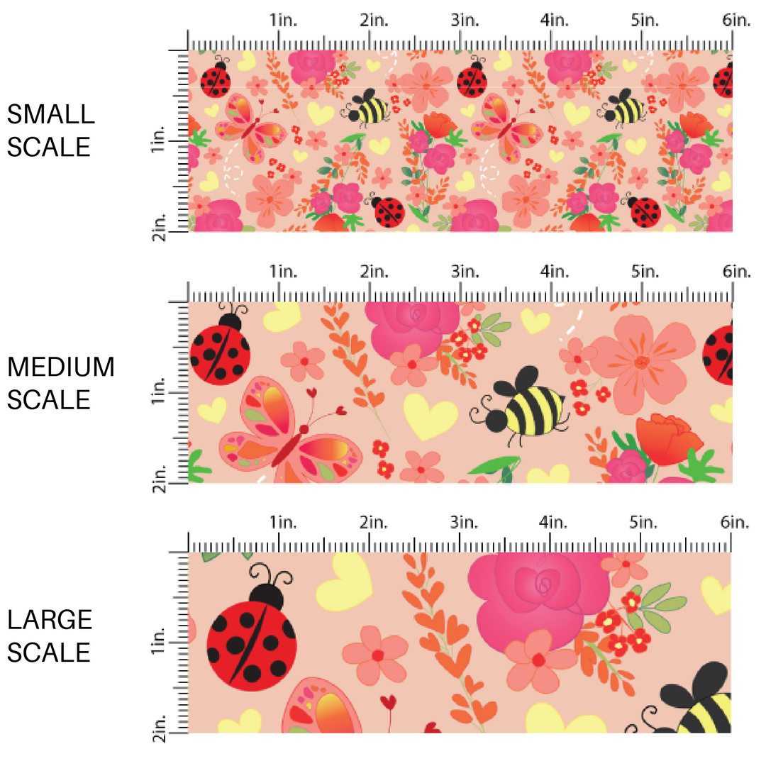 Buzzing Bee Garden Fabric By The Yard
