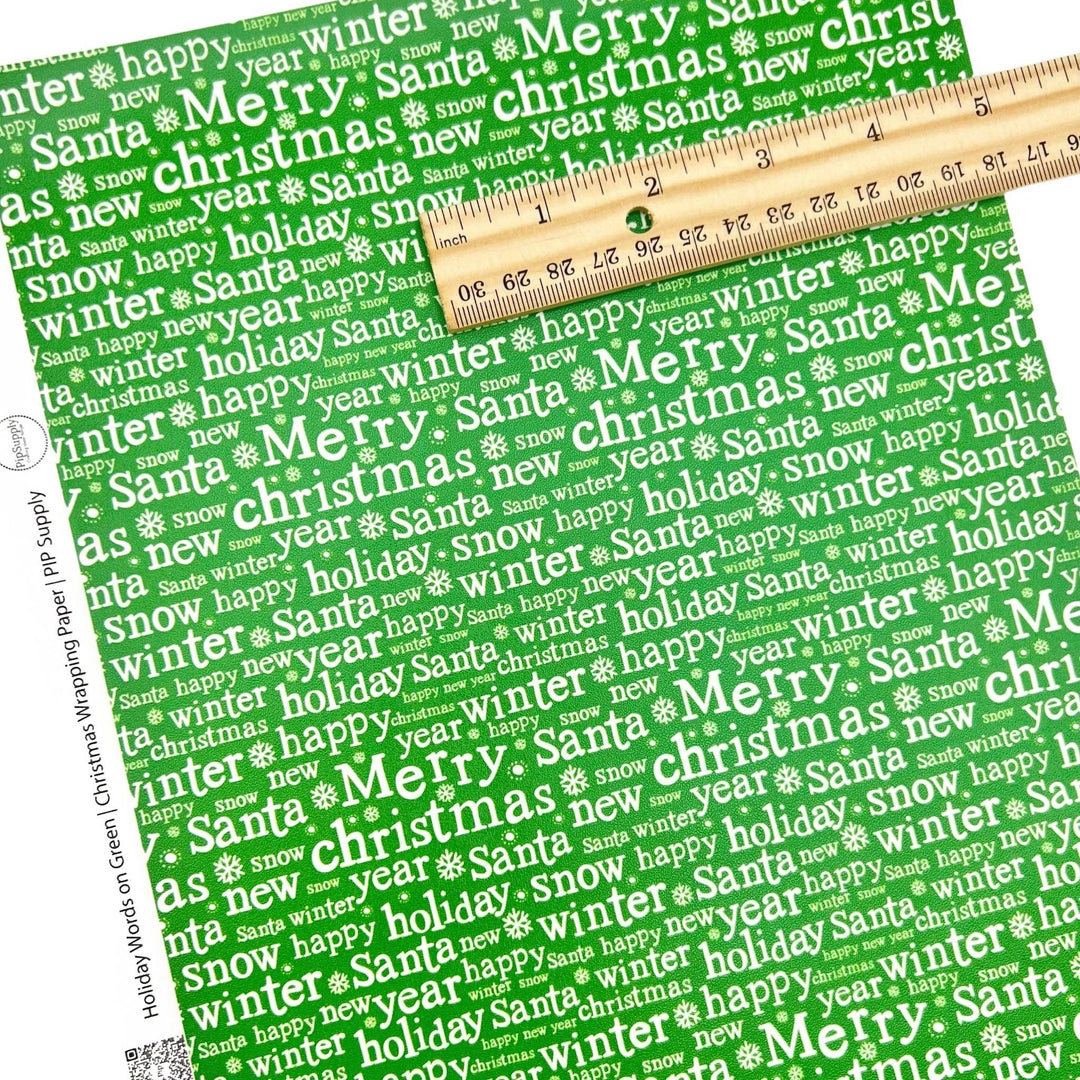 Christmas Wrapping Paper | PIP Supply | Faux Leather