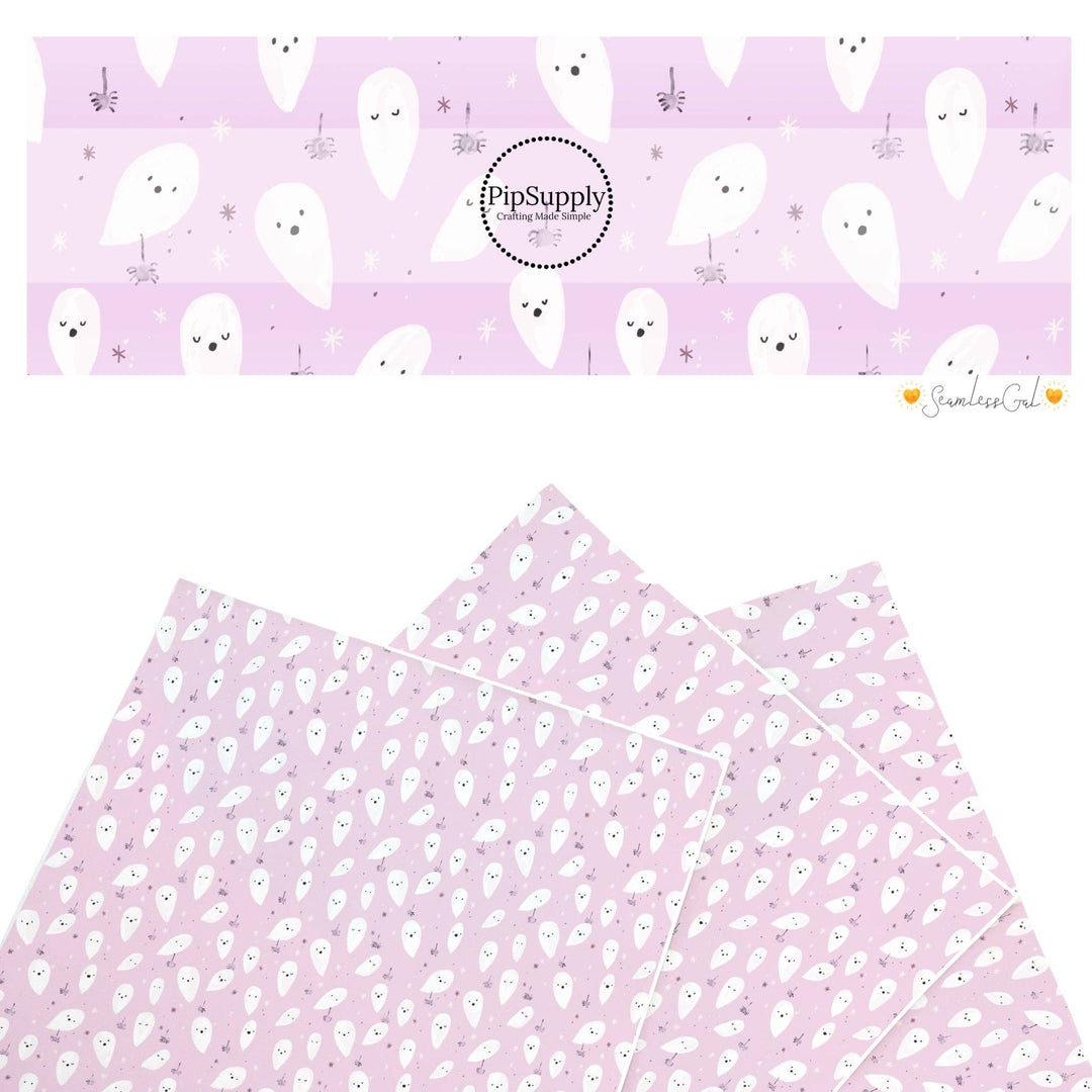 Boo to You Lilac Faux Leather Sheets