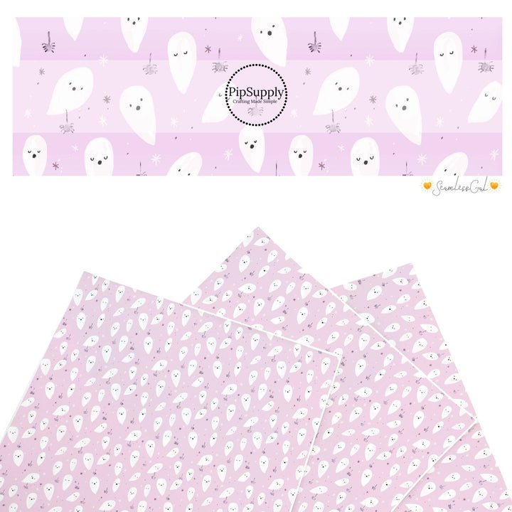 Boo to You Lilac Faux Leather Sheets