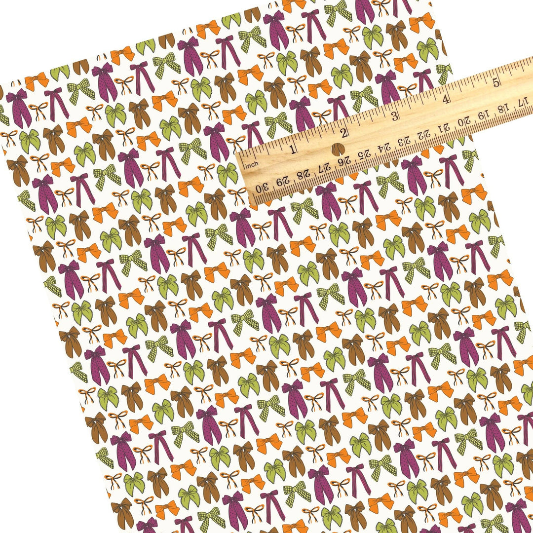 Autumn Multi Ribbons Faux Leather Sheets