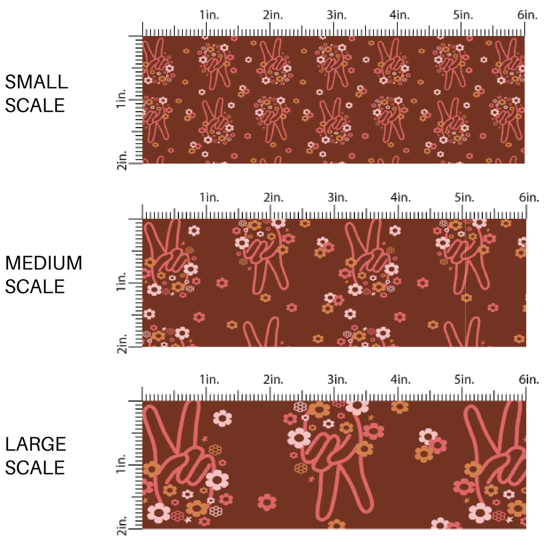 Boho Peace | The Peachy Dot | Fabric By The Yard