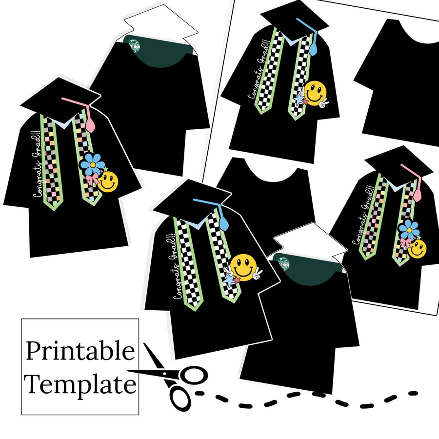 Congrats Grad Digital Download Gift Card Holder