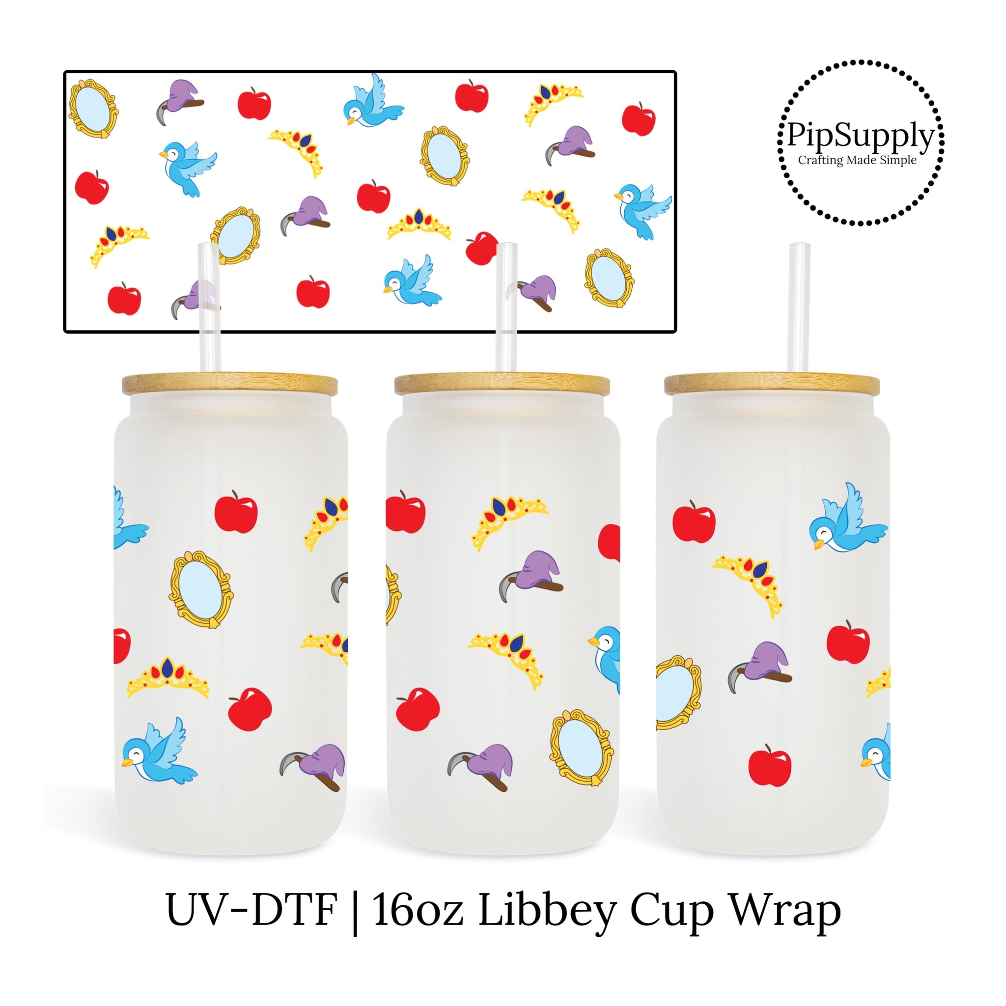 Ice Princess UV-DTF Cup Wrap - PIPS EXCLUSIVE