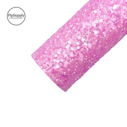These frosted carnation pink glitter sheets have extra glitter to give full coverage without cracking or flaking. Glitter sheets have a soft backing for easy cutting and assembly of your next craft project.