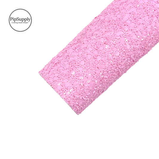 These frosted pink glitter sheets have extra glitter to give full coverage without cracking or flaking. Glitter sheets have a soft backing for easy cutting and assembly of your next craft project.