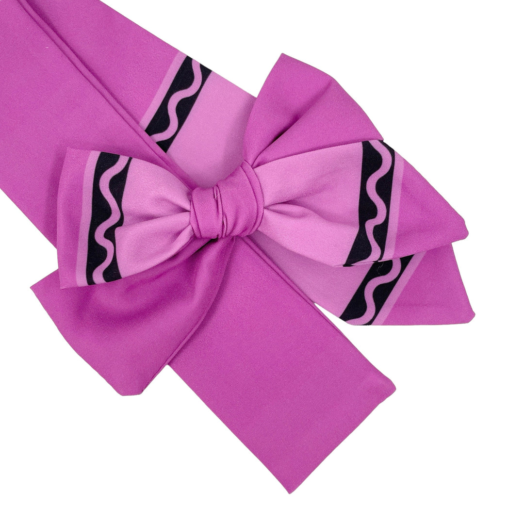 READY TO SHIP Back to School Crayon Bow Strips - Closed Edge