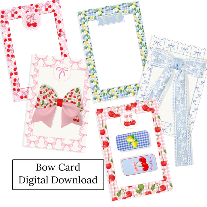 Bow Card Display Card
