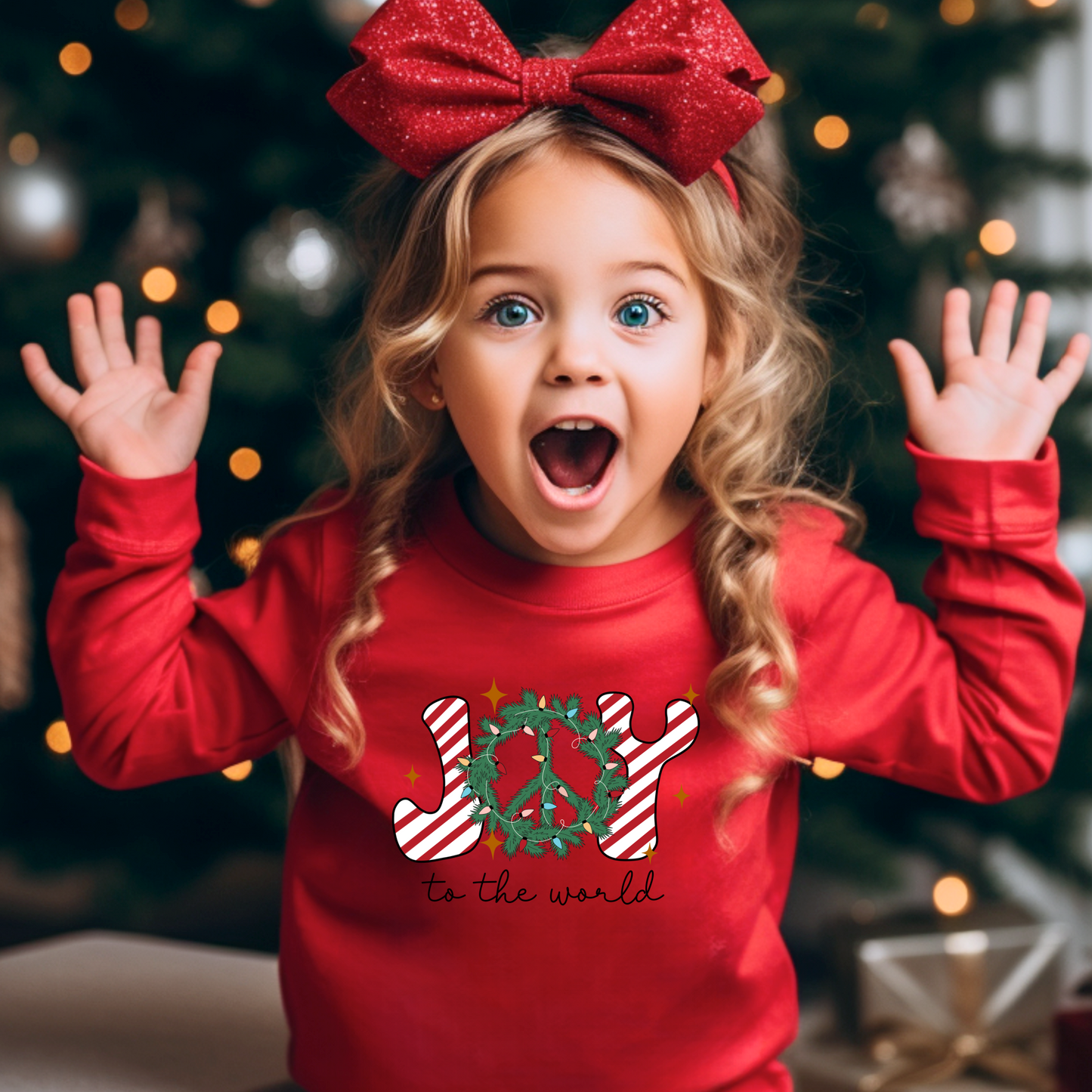 "Joy to the World" Christmas iron on heat transfer.