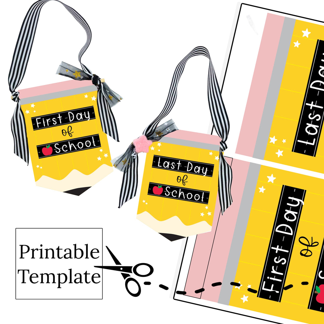 Mini First & Last Day of School Pencil DIY Sign Digital Download