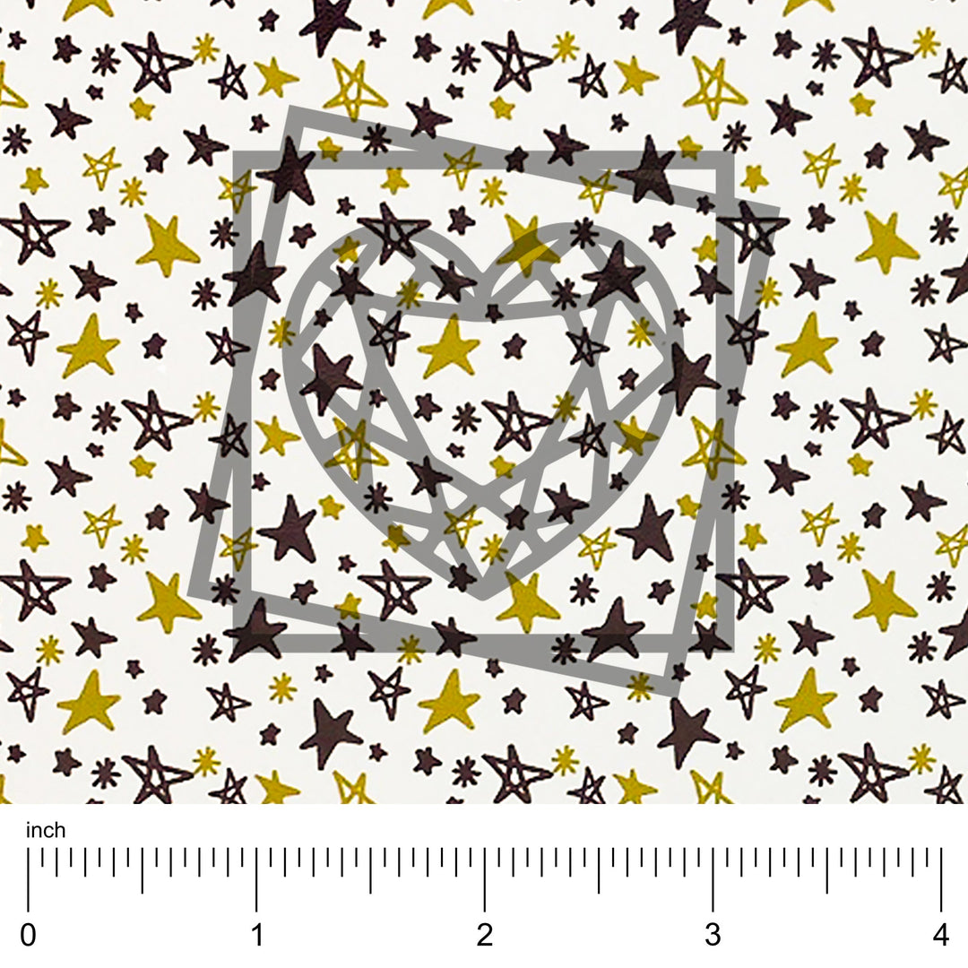 Seeing Stars Black & Gold Vegan Leather