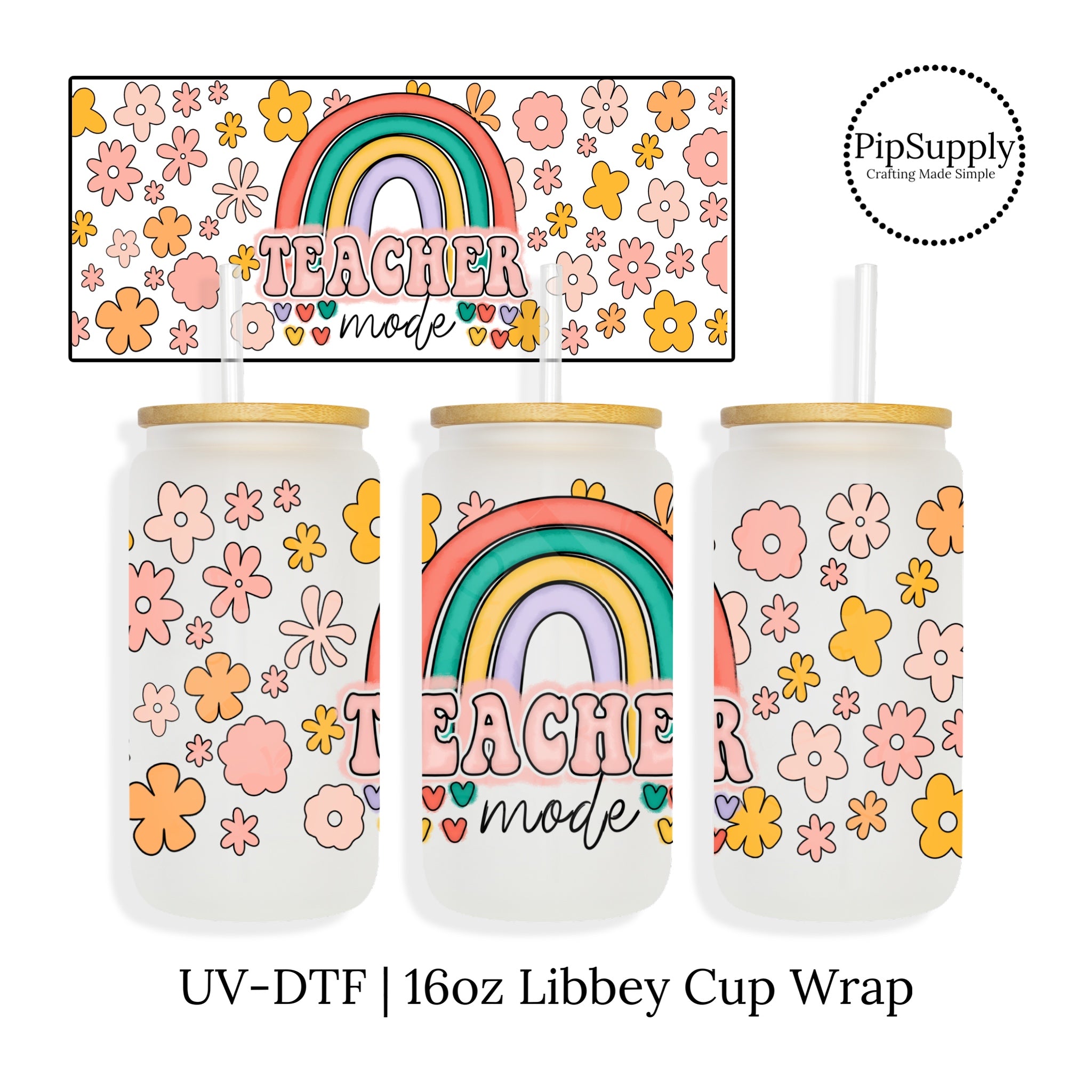 UV DTF Cup Wrap Easy to Apply Without Heat