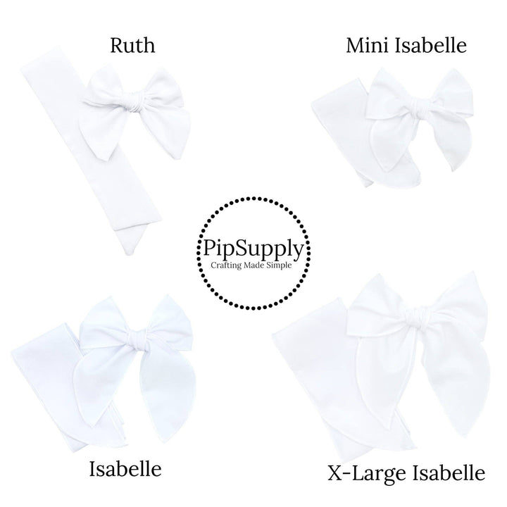 Autumnal Flowers Neutrals Embroidered Hair Bow Strips