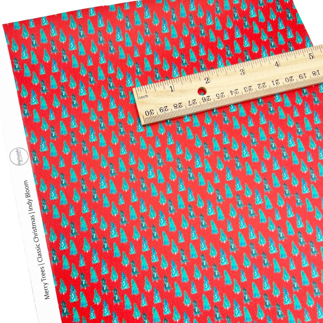 Classic Christmas Faux Leather Sheets