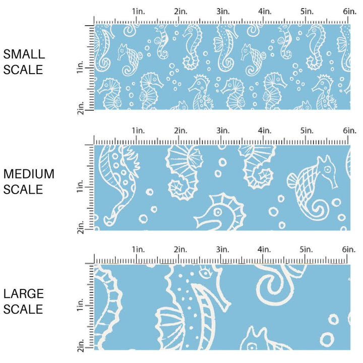 Bubble Seahorse Fabric By The Yard