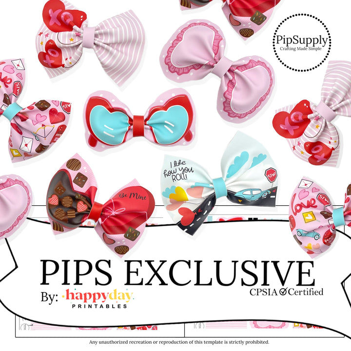 Be Mine Faux Leather Valentine's Day Template