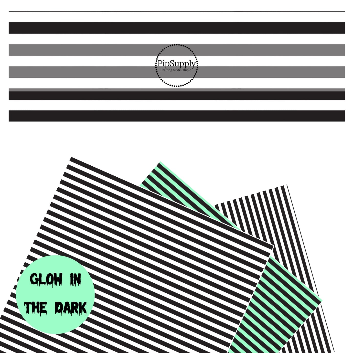 Thick black and white stripes faux leather sheets