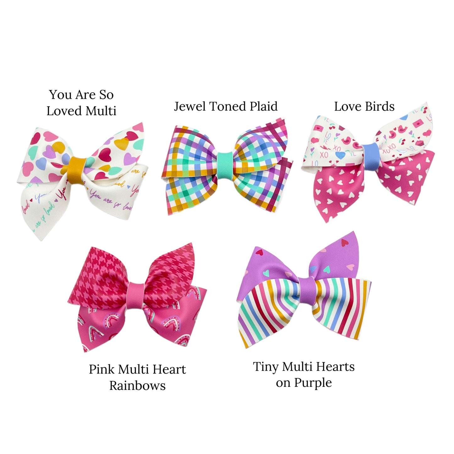 So Loved Pinwheel Faux Leather DIY Hair Bows & Craft Cutouts - PIPS EXCLUSIVE
