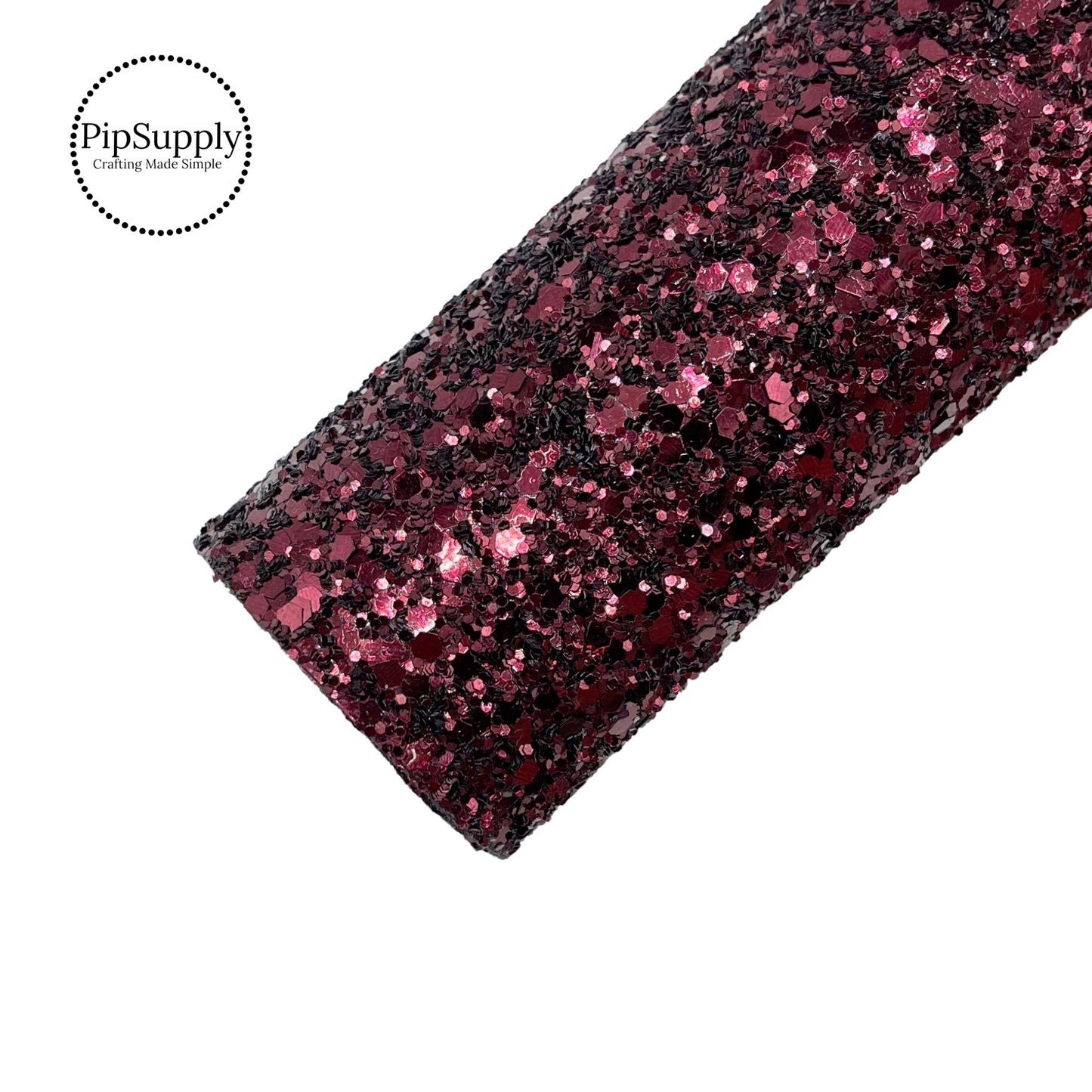 Burgundy Chunky Glitter Sheet