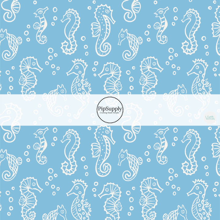 Bubble Seahorse Fabric By The Yard